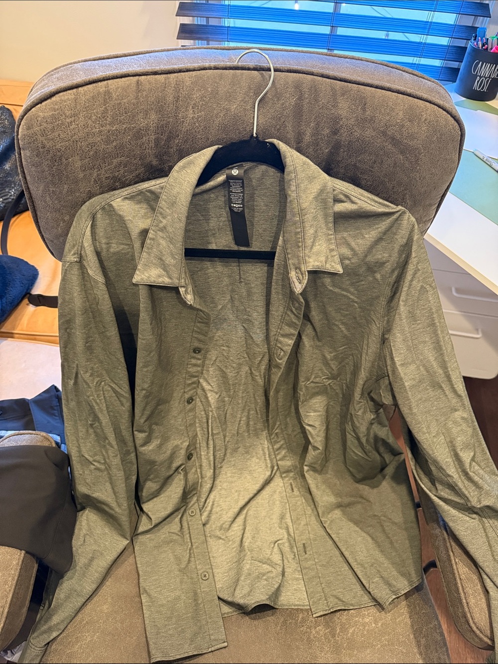 lululemon athletica Olive Green Lightweight Shirt Jacket